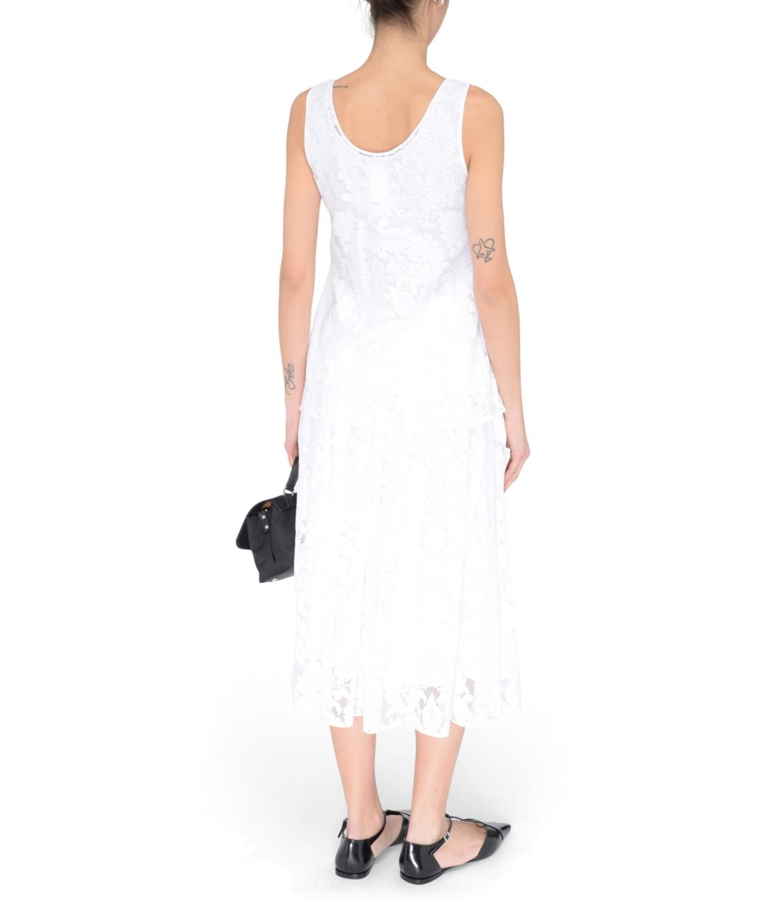 MAX MARA STUDIO Белая хлопковая майка, фото 3