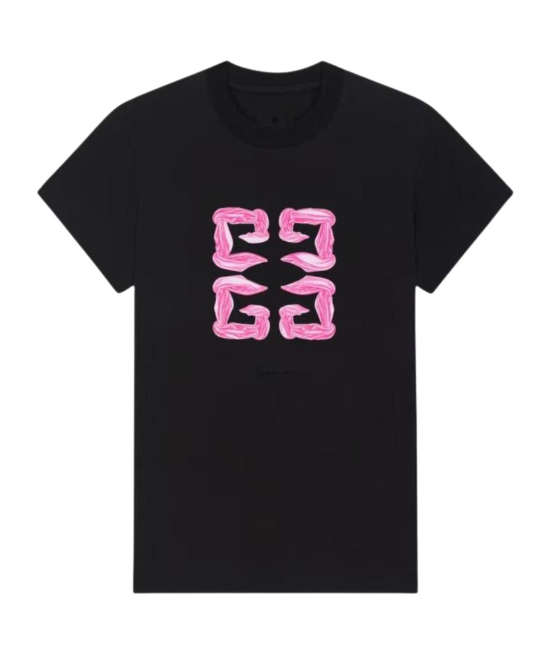 GIVENCHY Черная хлопковая футболка, фото 1