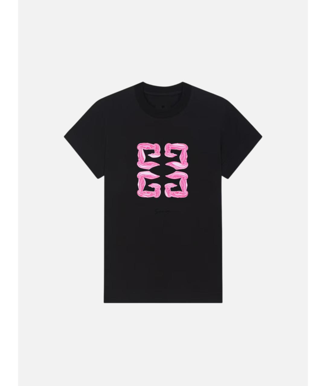 GIVENCHY Черная хлопковая футболка, фото 4
