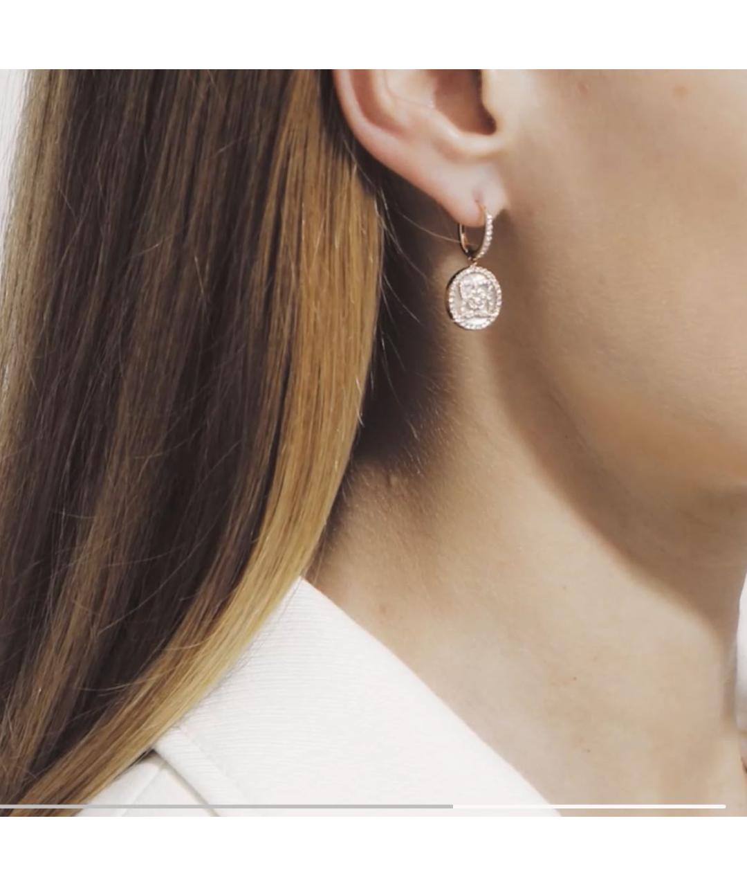 DE BEERS Золотые серьги из розового золота, фото 6