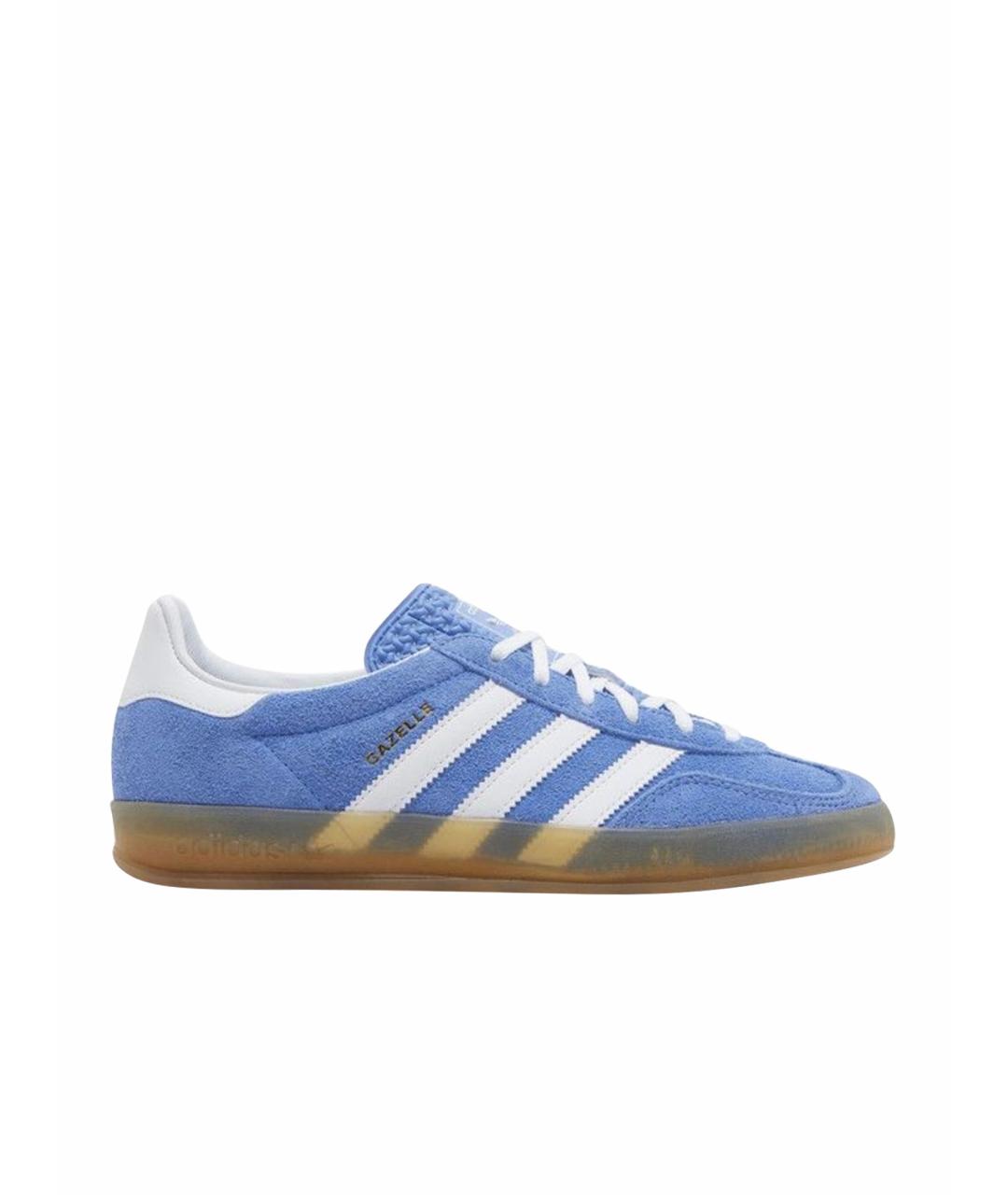 ADIDAS Синие замшевые кроссовки, фото 1