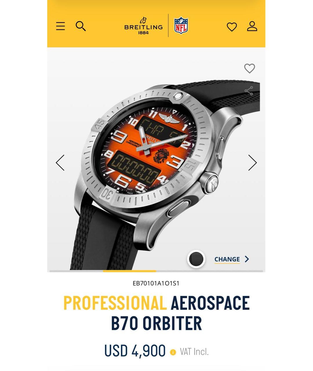 BREITLING Серебряные часы, фото 2