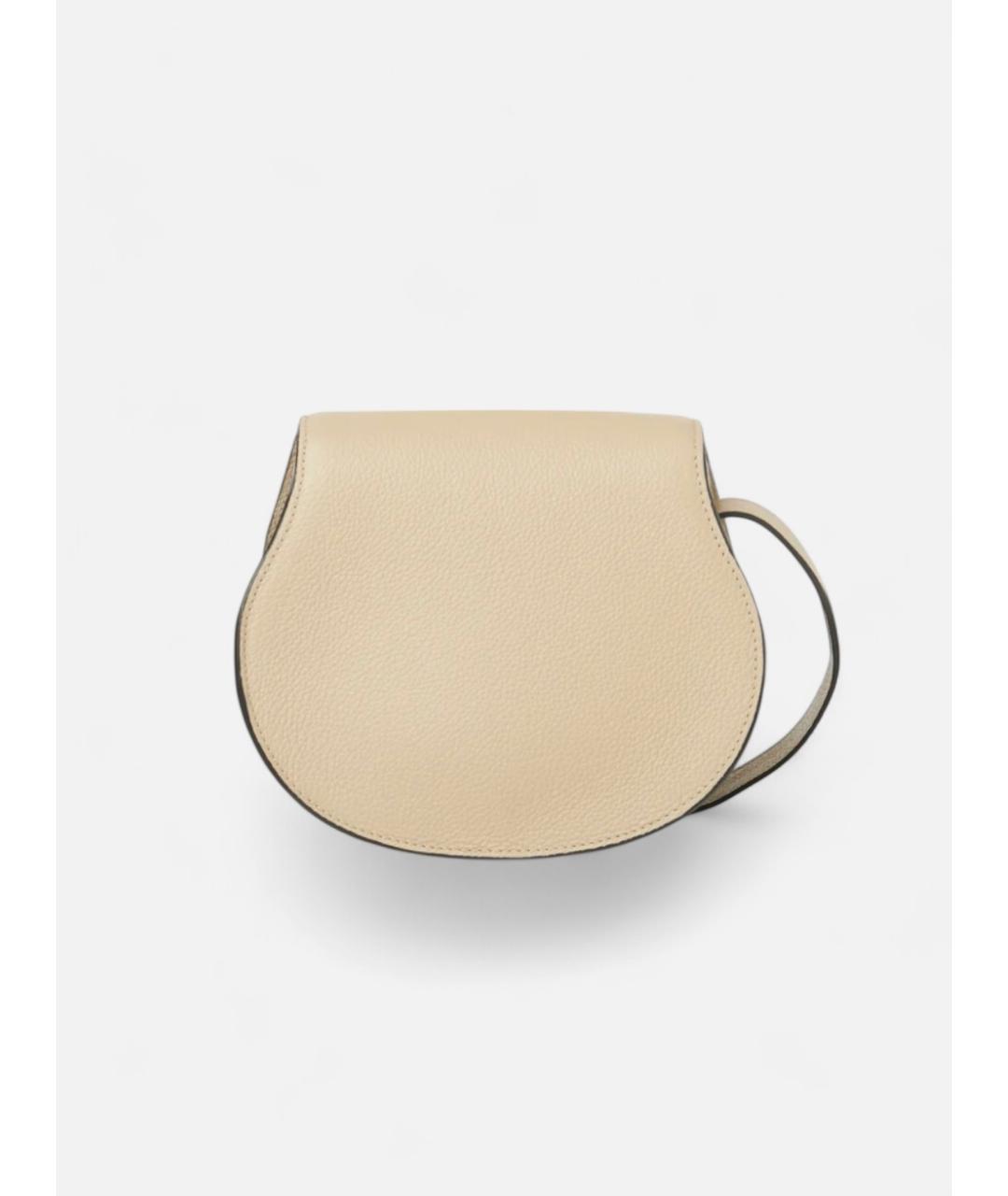CHLOE Бежевая кожаная сумка через плечо, фото 2