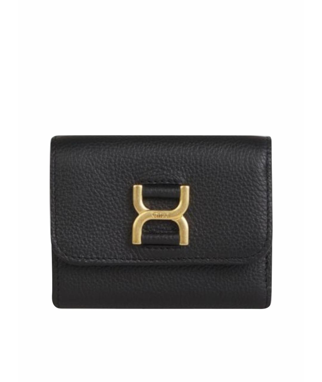 CHLOE Черный кожаный кошелек, фото 1