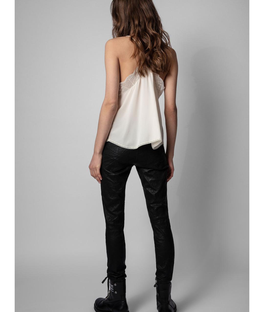 ZADIG & VOLTAIRE Белая шелковая майка, фото 4