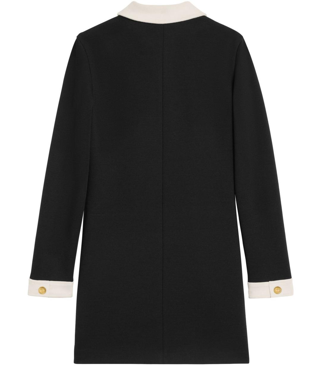 CELINE Черное шерстяное повседневное платье, фото 3