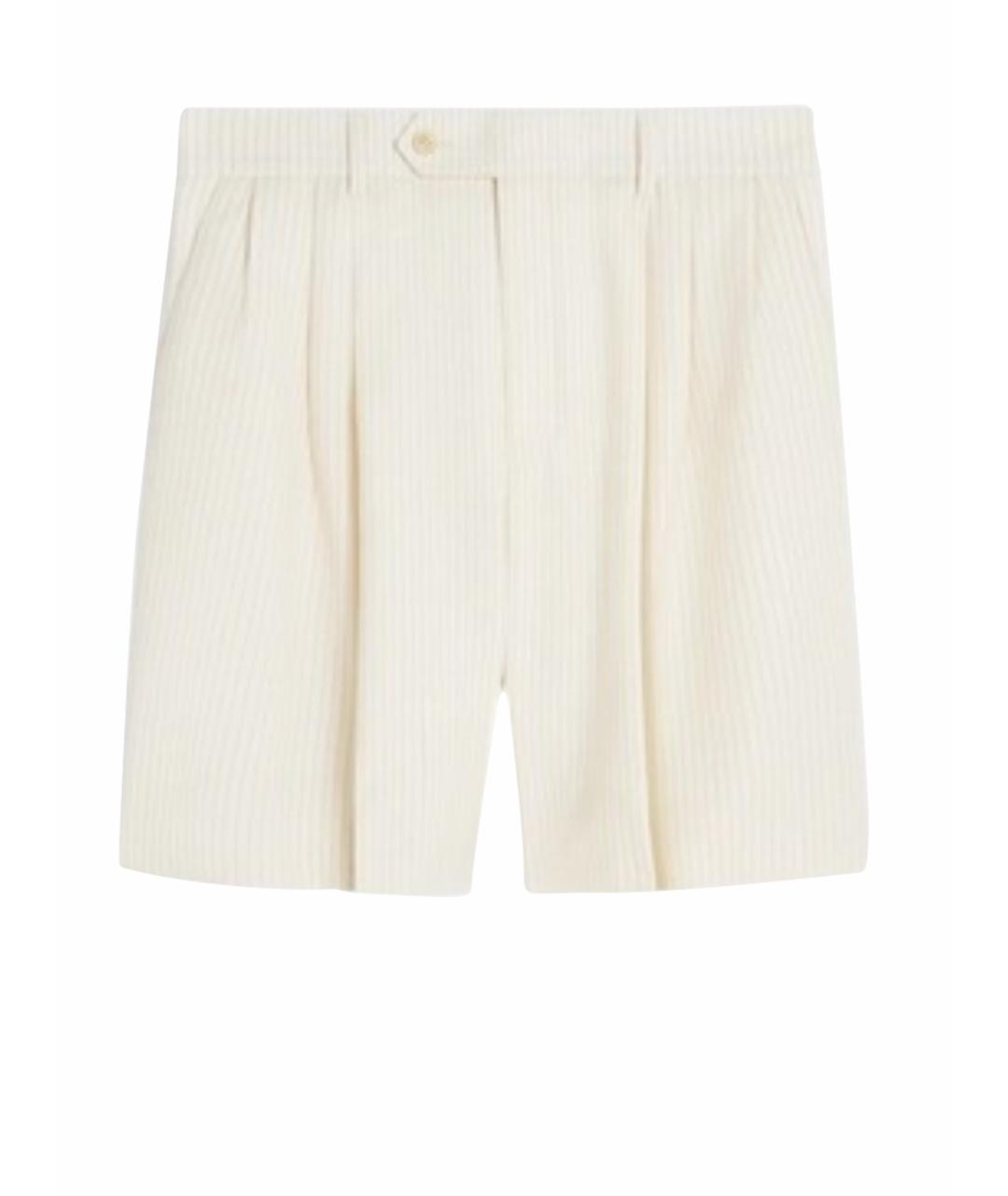 CELINE Белые шерстяные шорты, фото 1