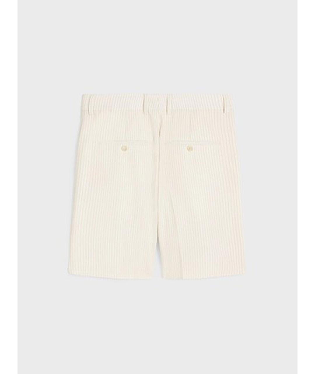 CELINE Белые шерстяные шорты, фото 3