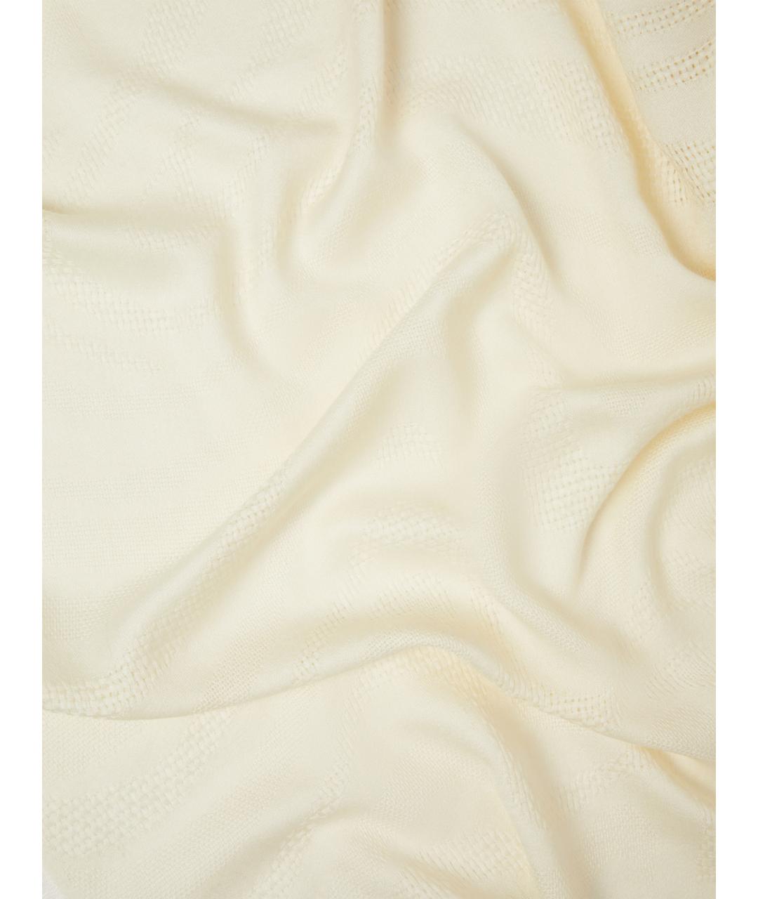 MAX MARA Бежевый шерстяной шарф, фото 3