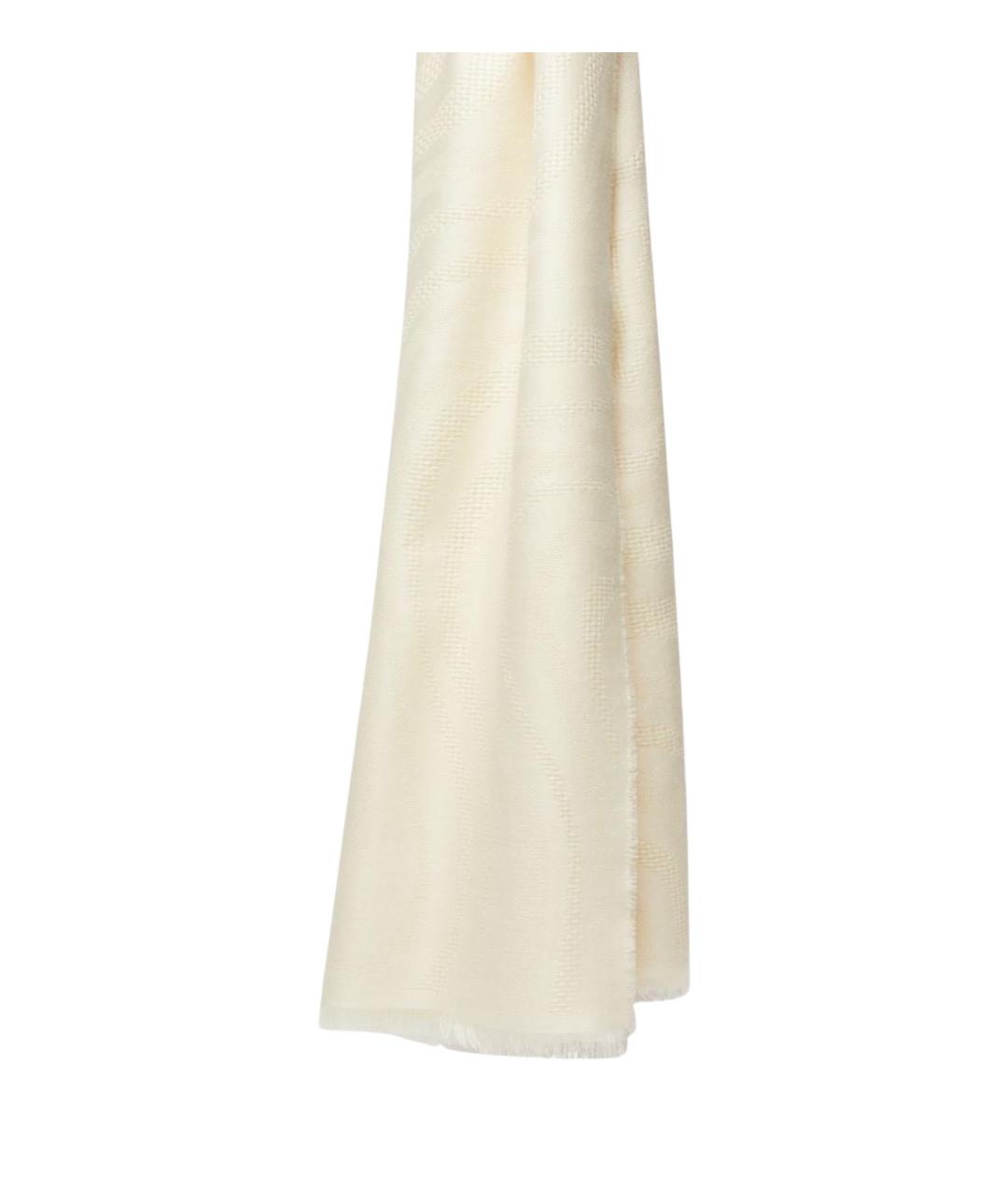 MAX MARA Бежевый шерстяной шарф, фото 1