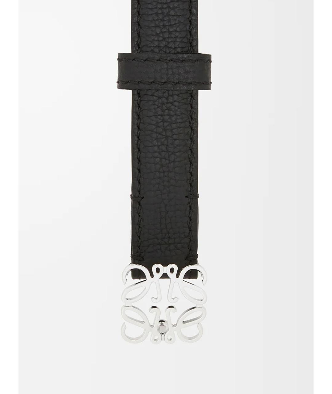 LOEWE Черный кожаный ремень, фото 2