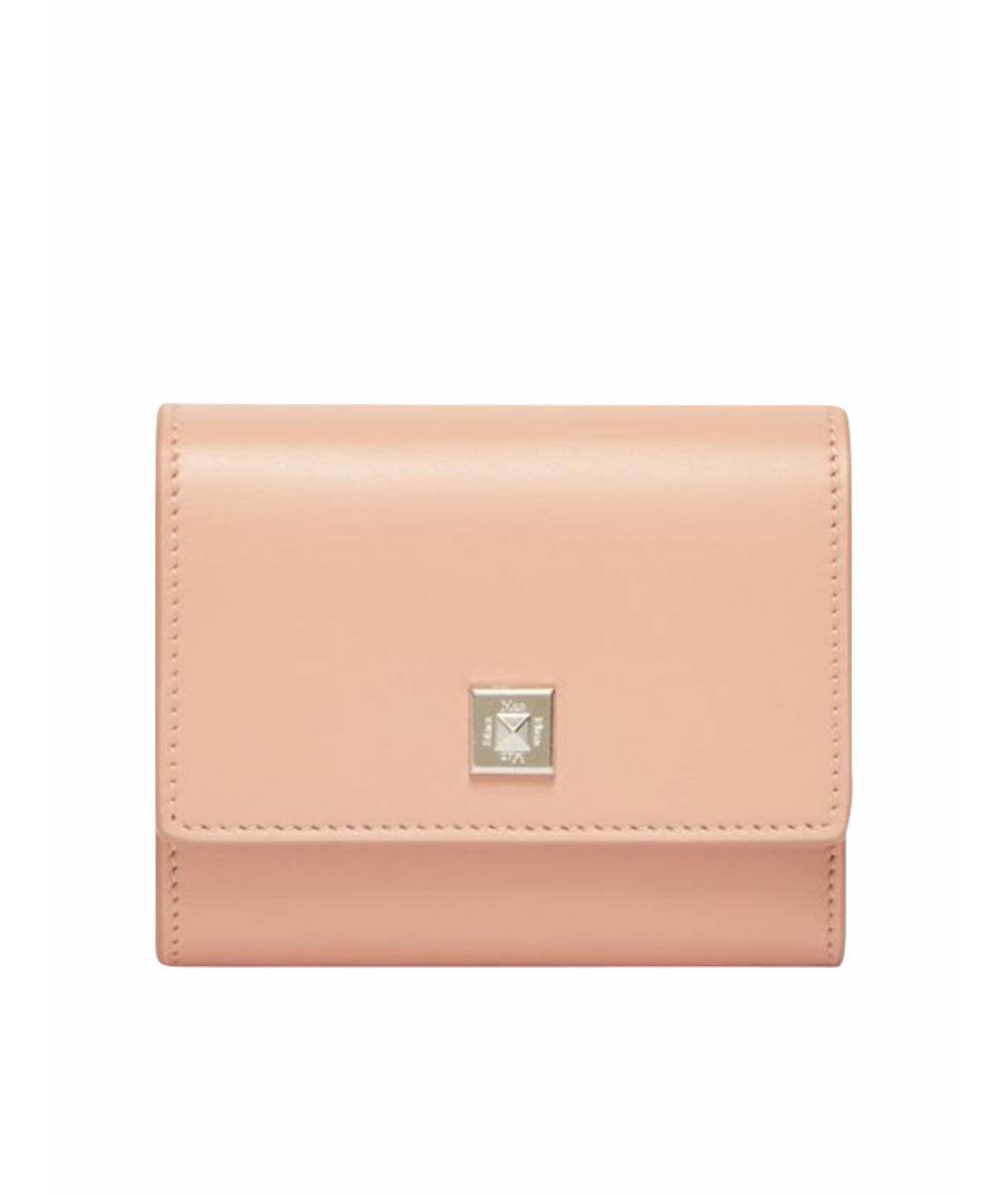 MAX MARA Розовый кожаный кошелек, фото 1