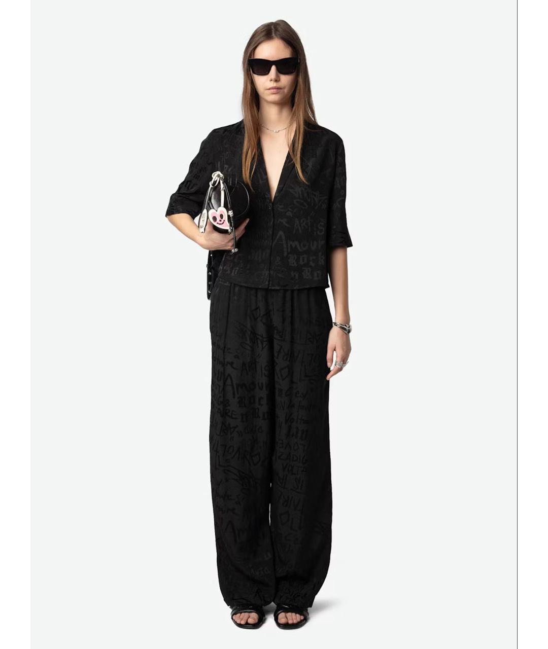 ZADIG & VOLTAIRE Черная шелковая рубашка, фото 2