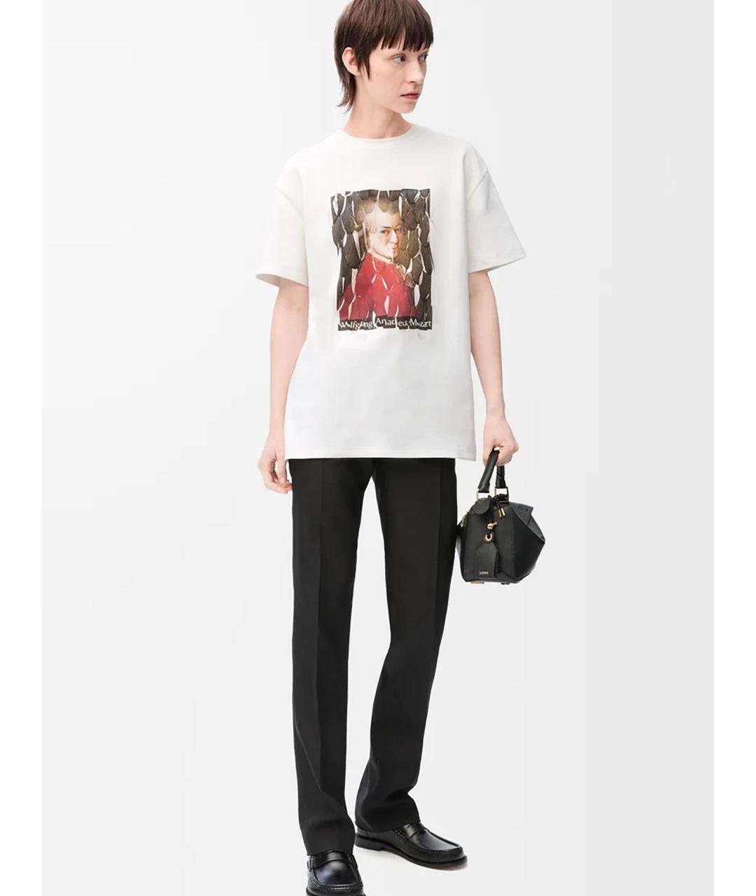 LOEWE Черная хлопковая футболка, фото 2