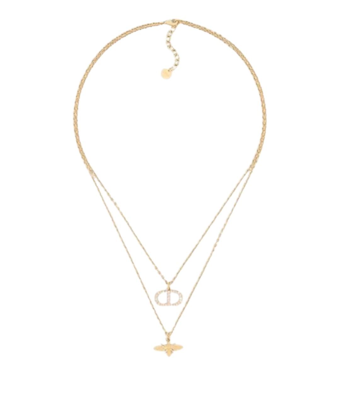 CHRISTIAN DIOR Золотая металлическая подвеска, фото 1