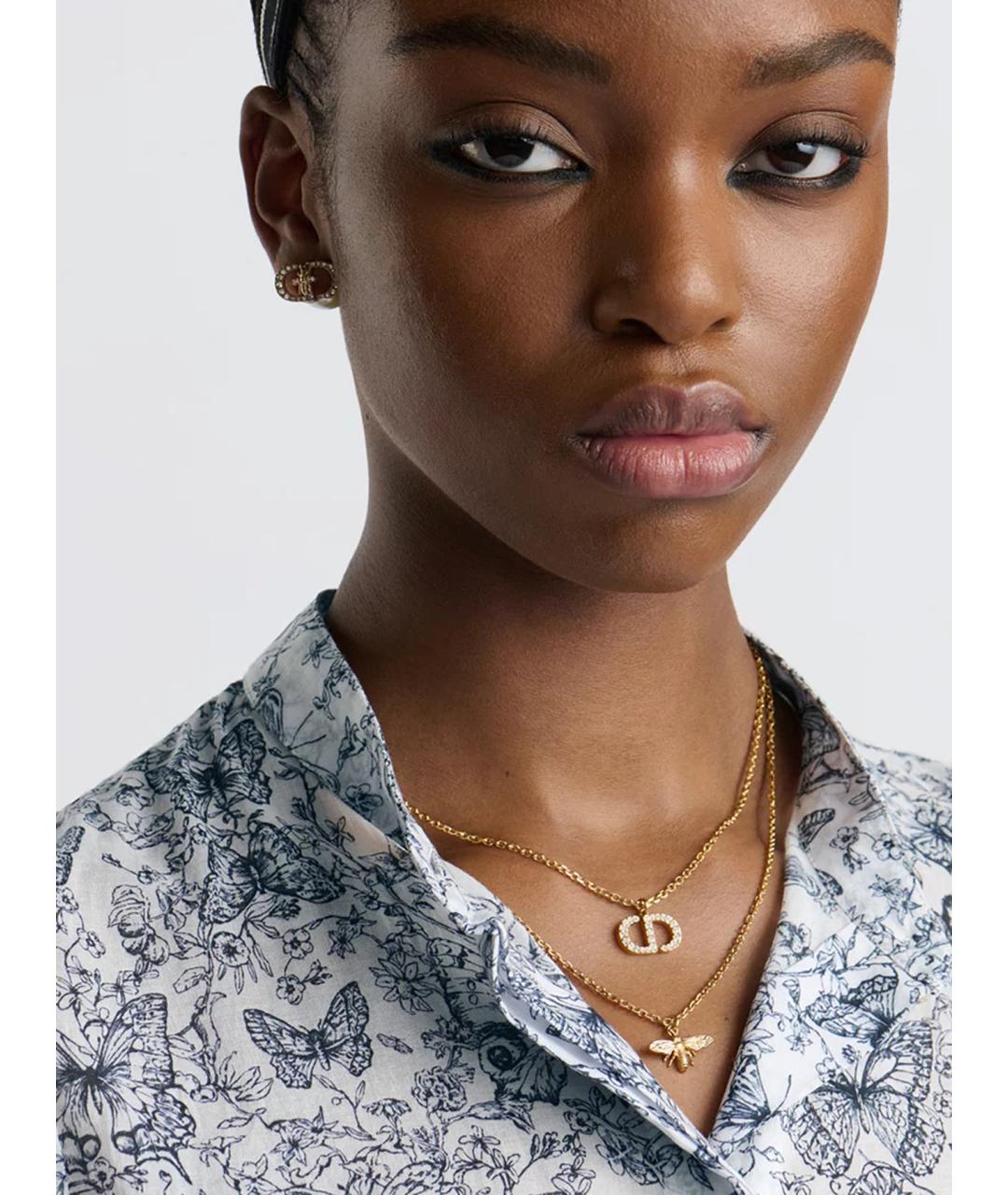 CHRISTIAN DIOR Золотая металлическая подвеска, фото 2