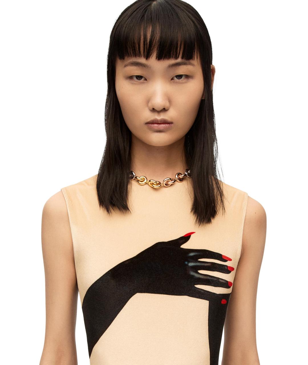 LOEWE Мульти серебряное колье, фото 3