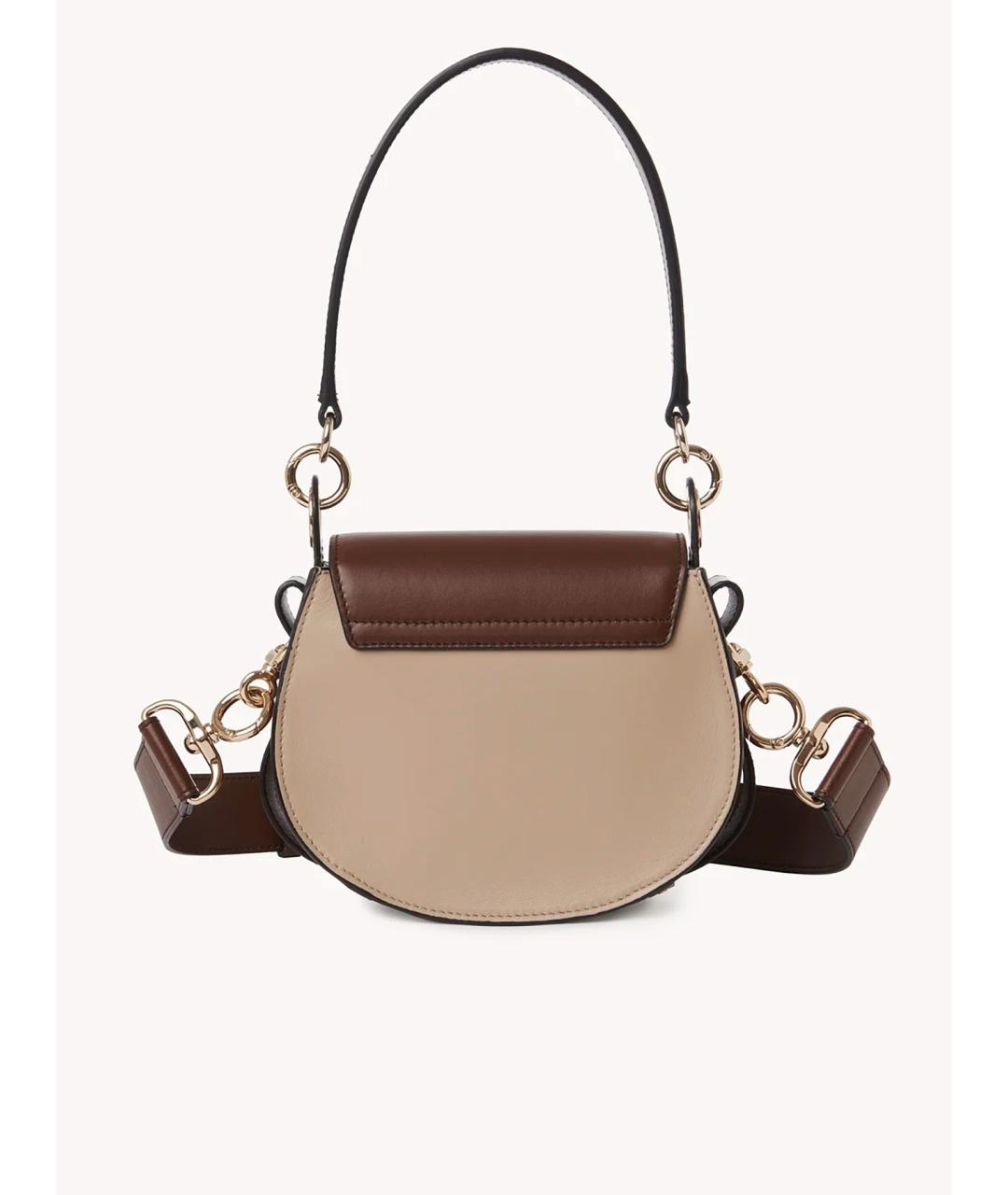 CHLOE Коричневая кожаная сумка через плечо, фото 4