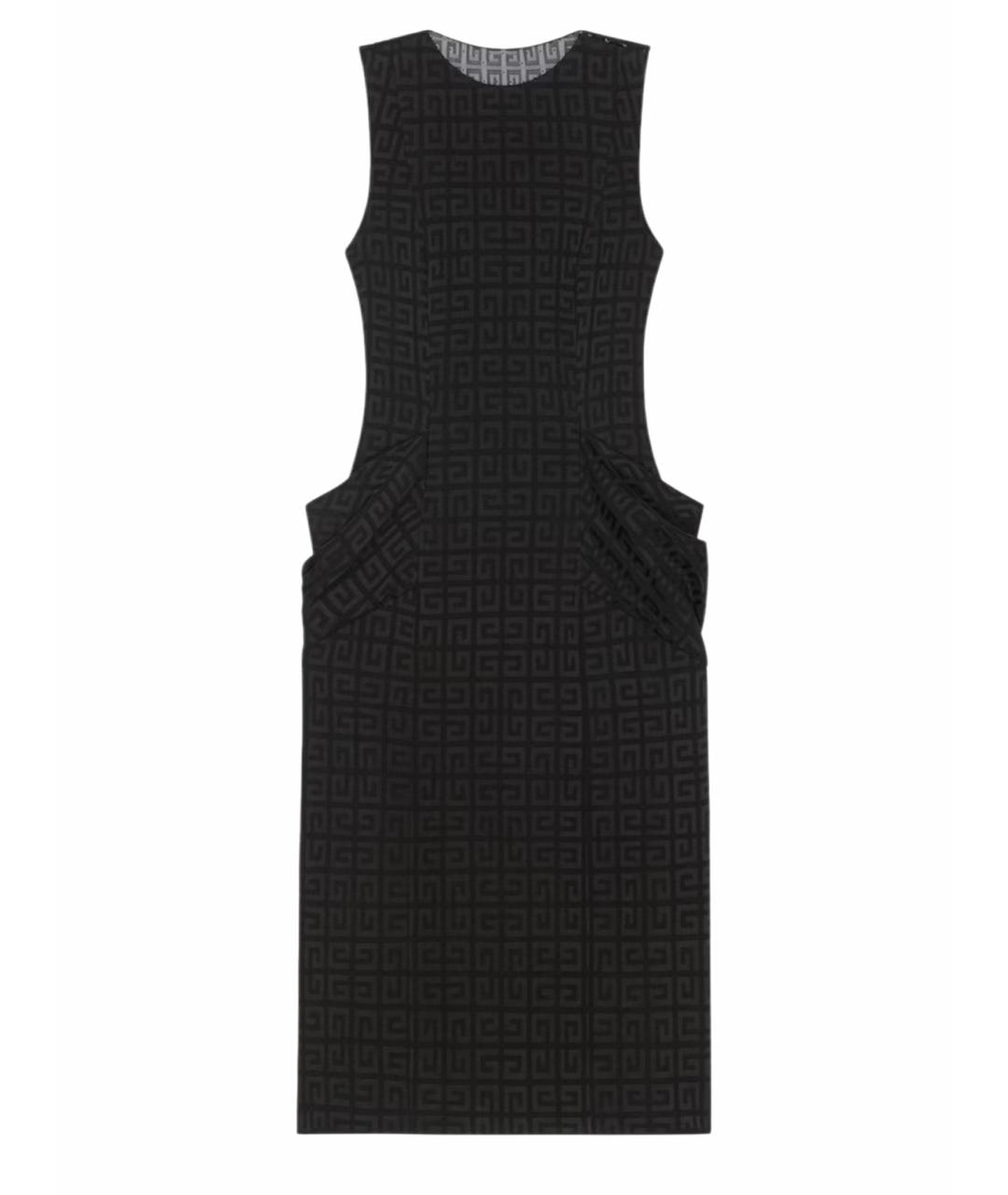 GIVENCHY Черное ацетатное коктейльное платье, фото 1
