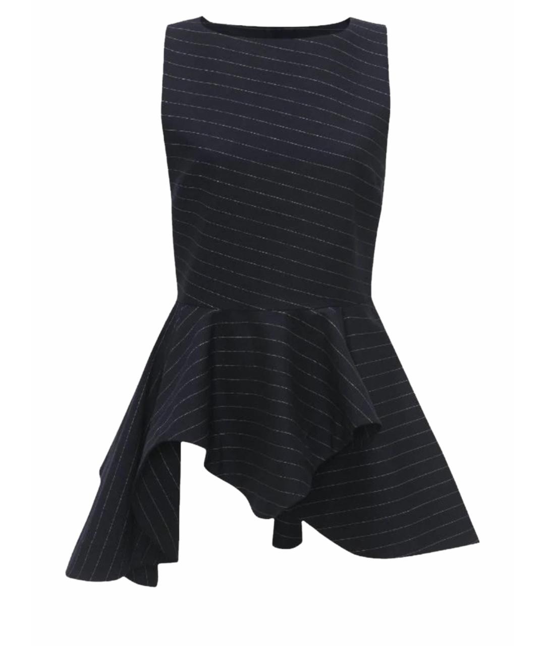 J.W.ANDERSON Темно-синяя шерстяная блузы, фото 1