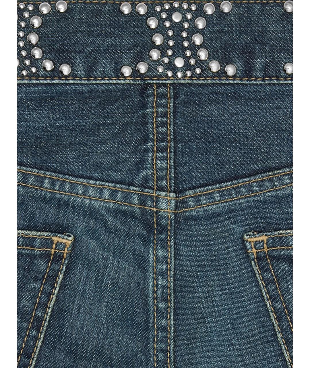 CELINE Синие хлопковые джинсы слим, фото 3