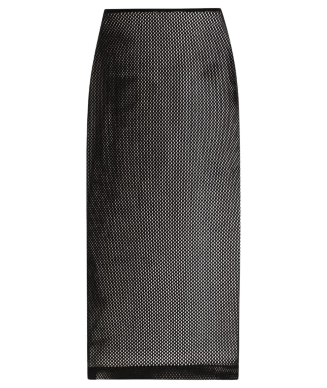 DOLCE&GABBANA Черная полиамидовая юбка миди, фото 1