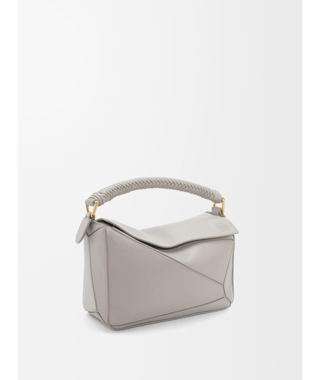 LOEWE Серая кожаная сумка через плечо, фото 3