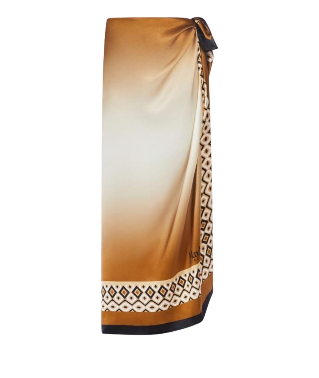 MAX MARA STUDIO Мульти шелковое парео, фото 1