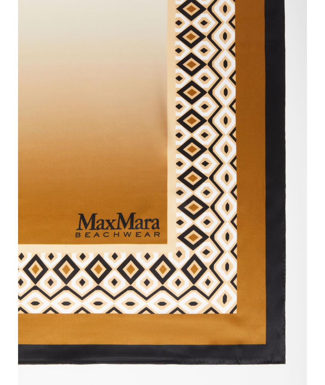 MAX MARA STUDIO Мульти шелковое парео, фото 4