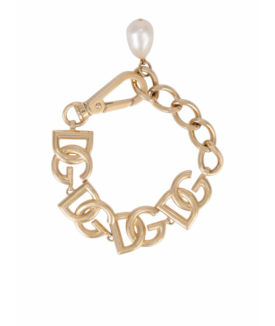 DOLCE&GABBANA Золотой металлический браслет, фото 1