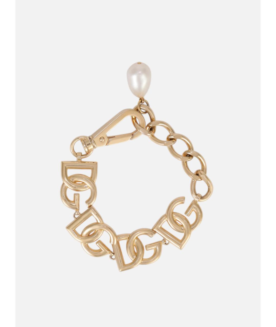 DOLCE&GABBANA Золотой металлический браслет, фото 4