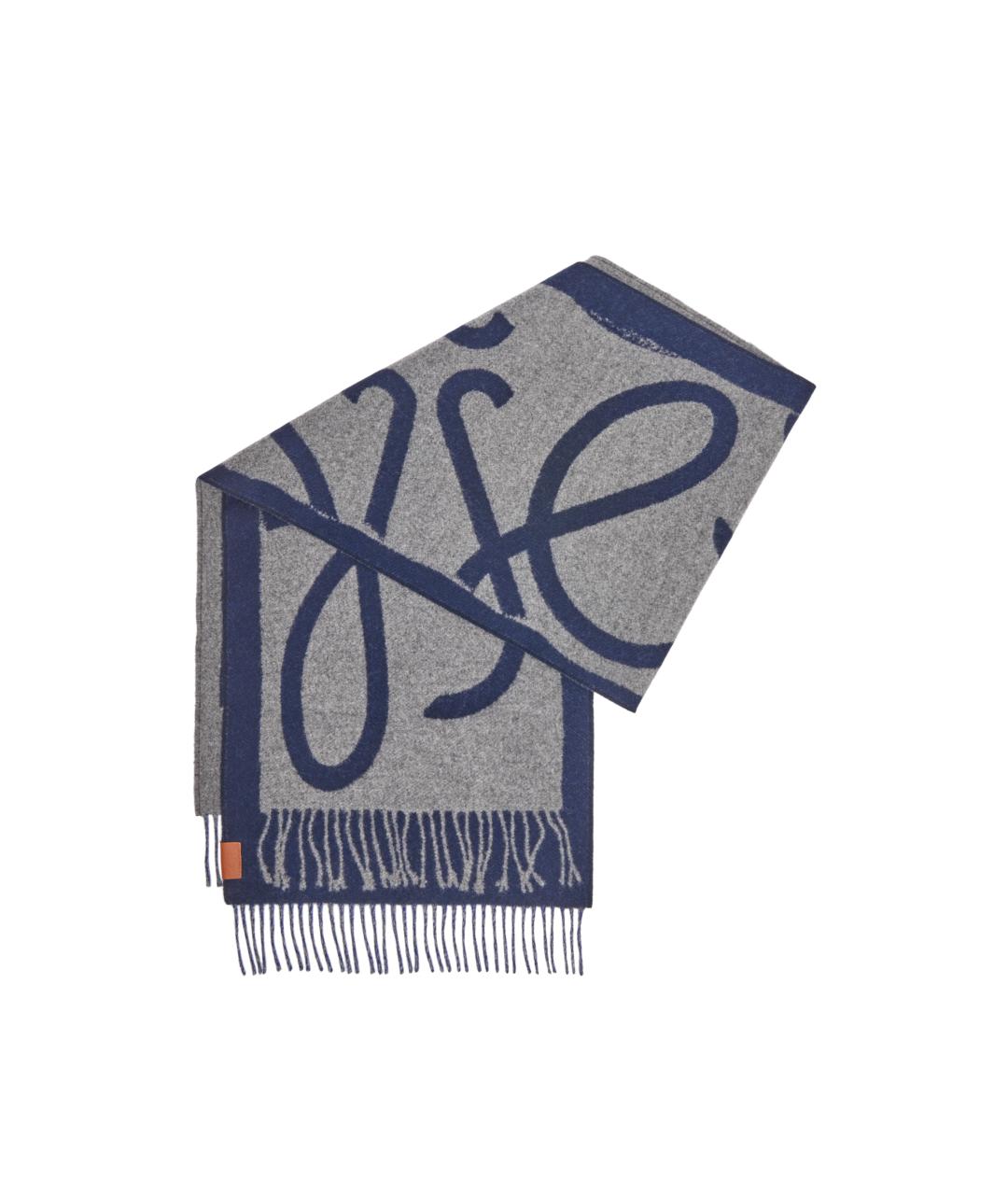 LOEWE Мульти шерстяной шарф, фото 3