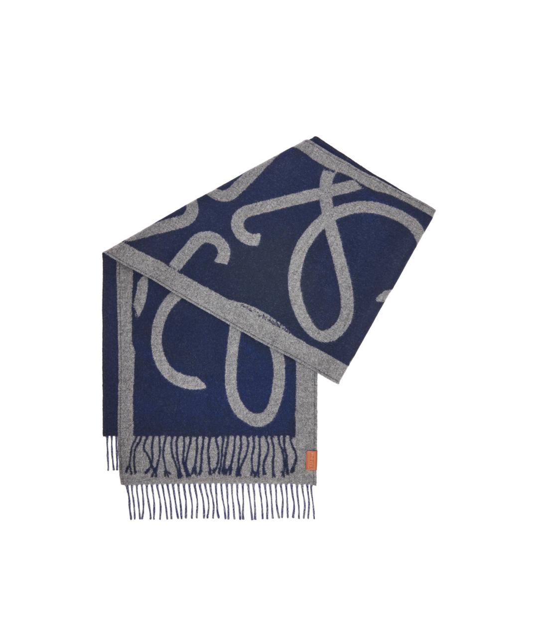 LOEWE Мульти шерстяной шарф, фото 1