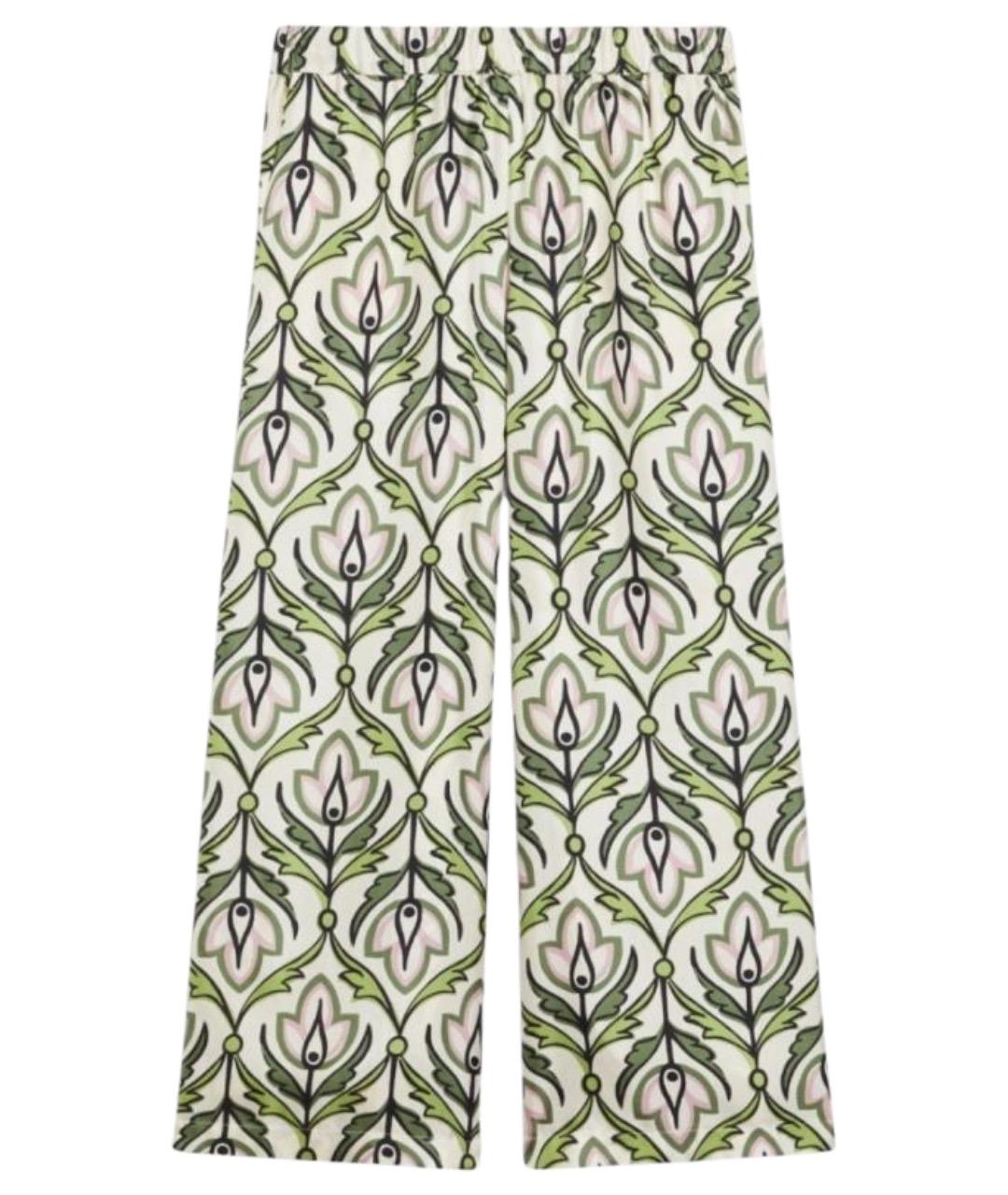 WEEKEND MAX MARA Мульти шелковые брюки широкие, фото 1