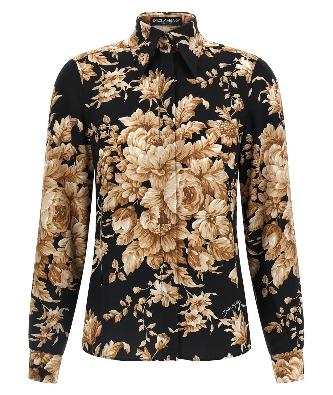 DOLCE&GABBANA Мульти шелковая рубашка, фото 1