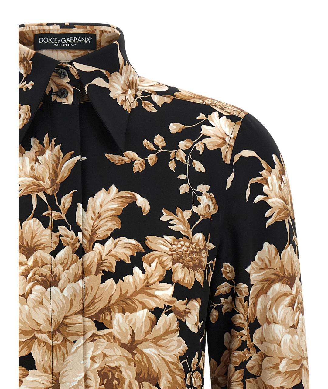 DOLCE&GABBANA Мульти шелковая рубашка, фото 3