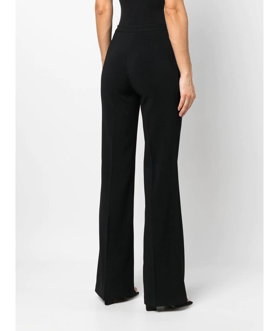 PINKO Черные полиэстеровые прямые брюки, фото 4