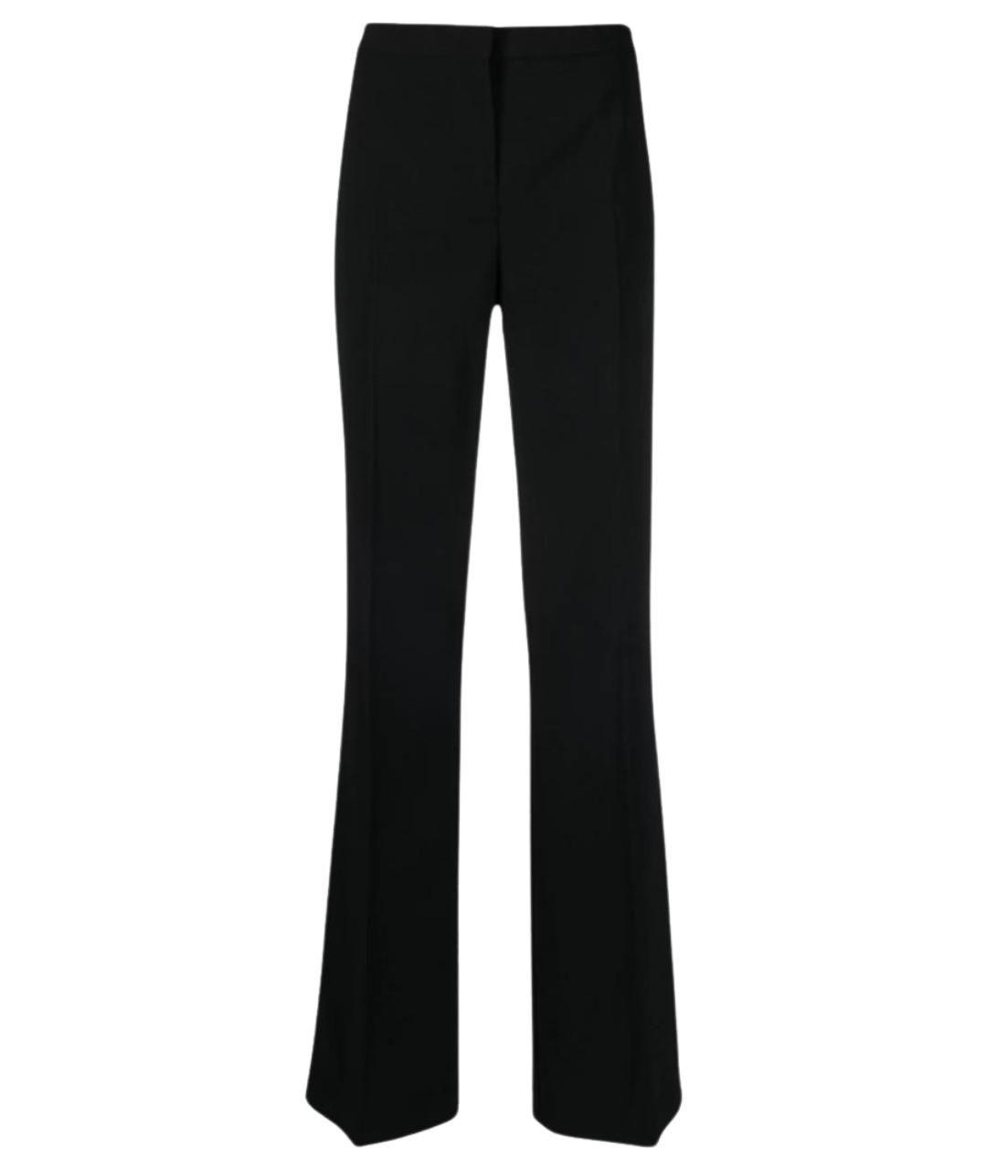 PINKO Черные полиэстеровые прямые брюки, фото 1