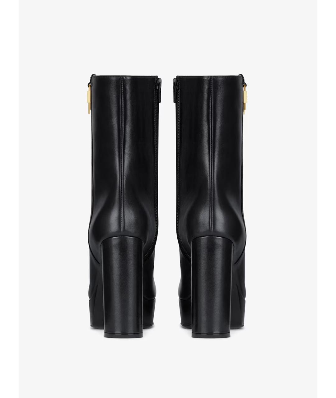 GIVENCHY Черные кожаные ботильоны, фото 3