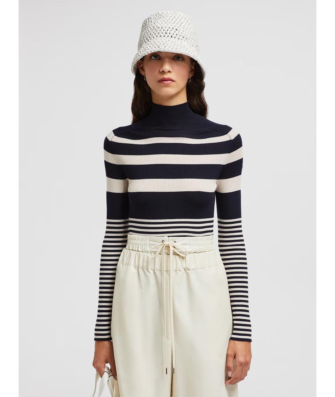 MONCLER Черная шерстяная водолазка, фото 2