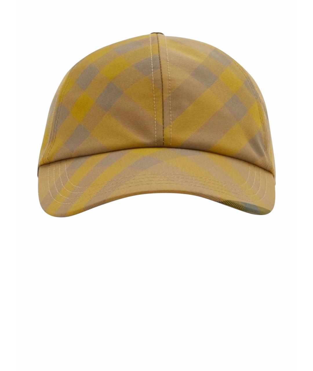 BURBERRY Коричневая синтетическая кепка, фото 1