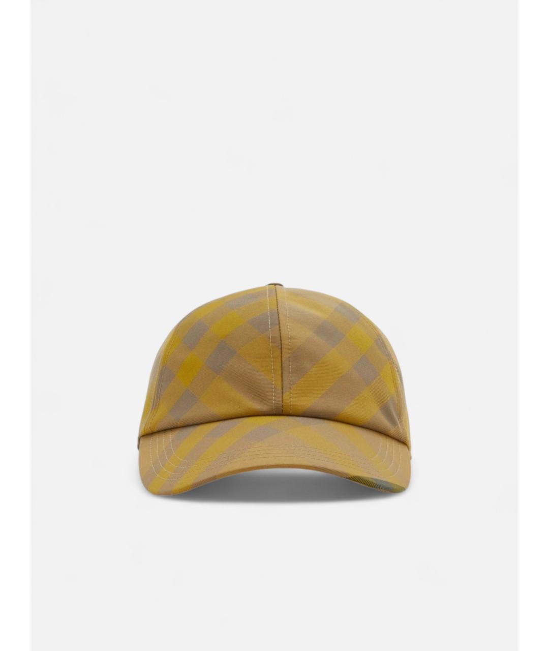 BURBERRY Коричневая синтетическая кепка, фото 4