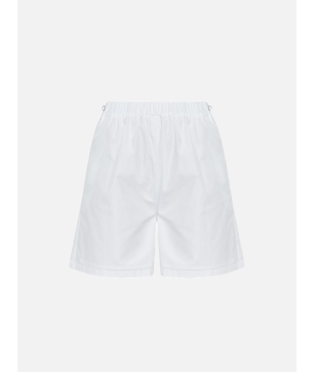 MAX MARA Белые хлопковые шорты, фото 5