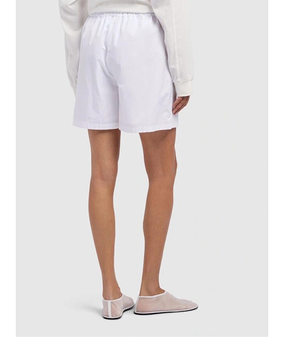 MAX MARA Белые хлопковые шорты, фото 3