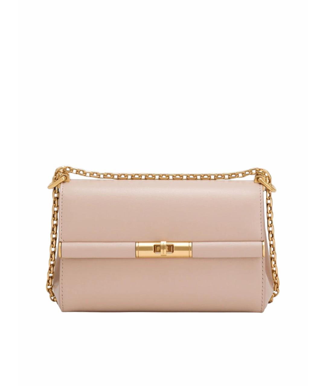 DOLCE&GABBANA Бежевая кожаная сумка через плечо, фото 1