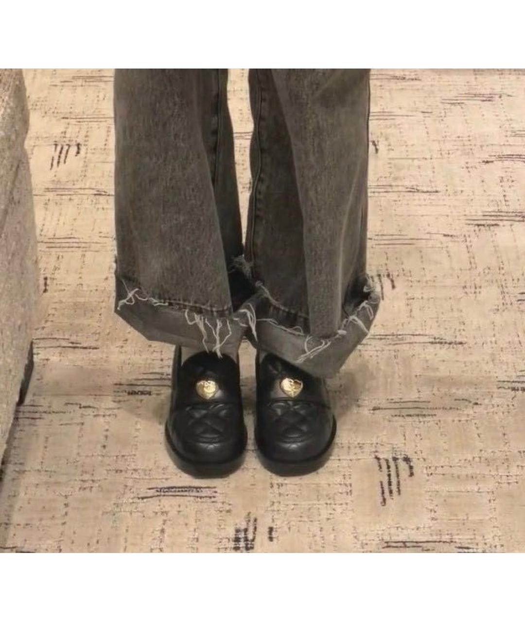 CHANEL Черные кожаные лоферы, фото 7