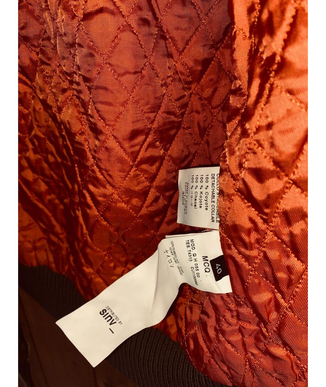 ALEXANDER MCQUEEN Хаки полиамидовая куртка, фото 5