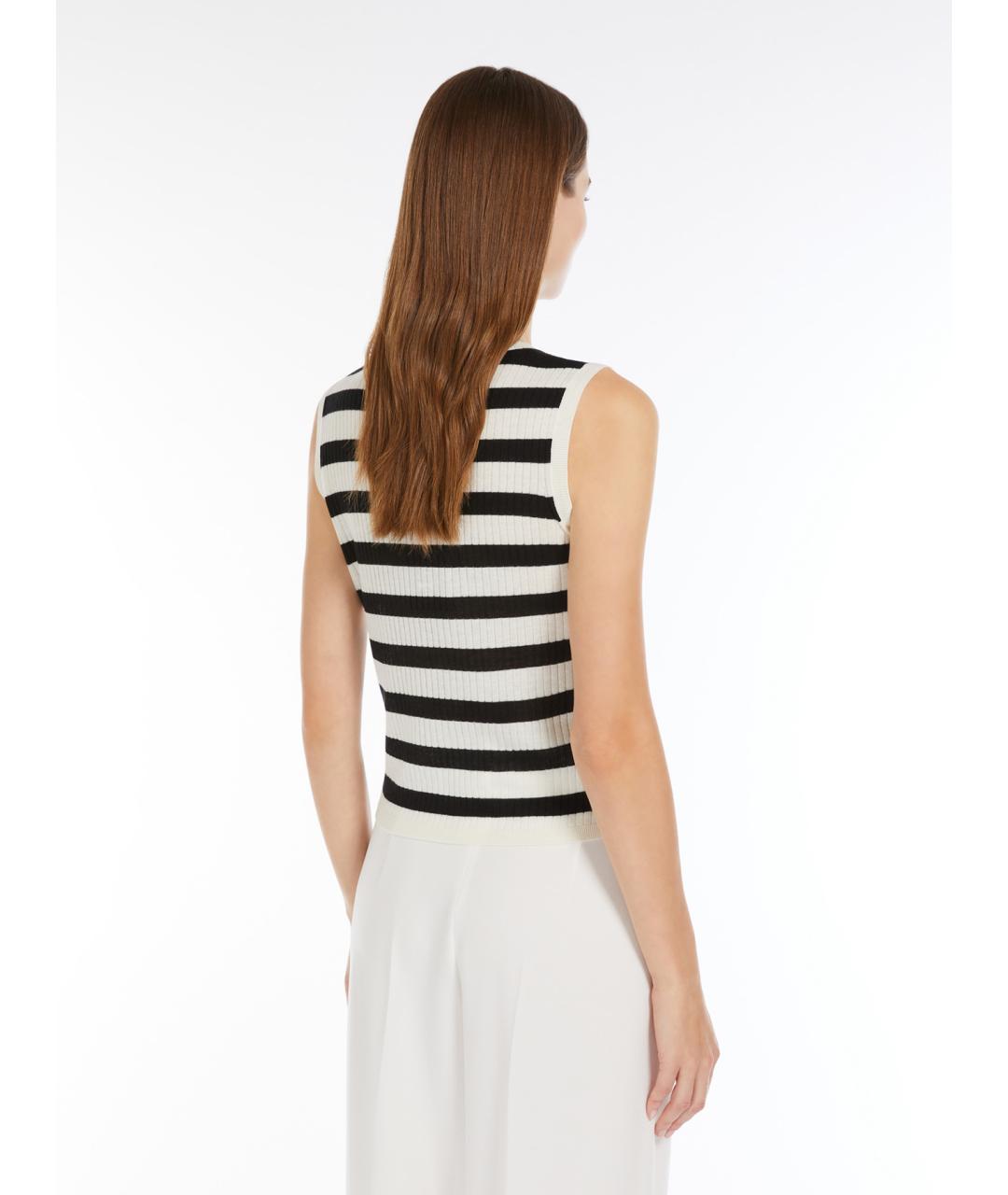 MAX MARA STUDIO Мульти шелковый джемпер / свитер, фото 4