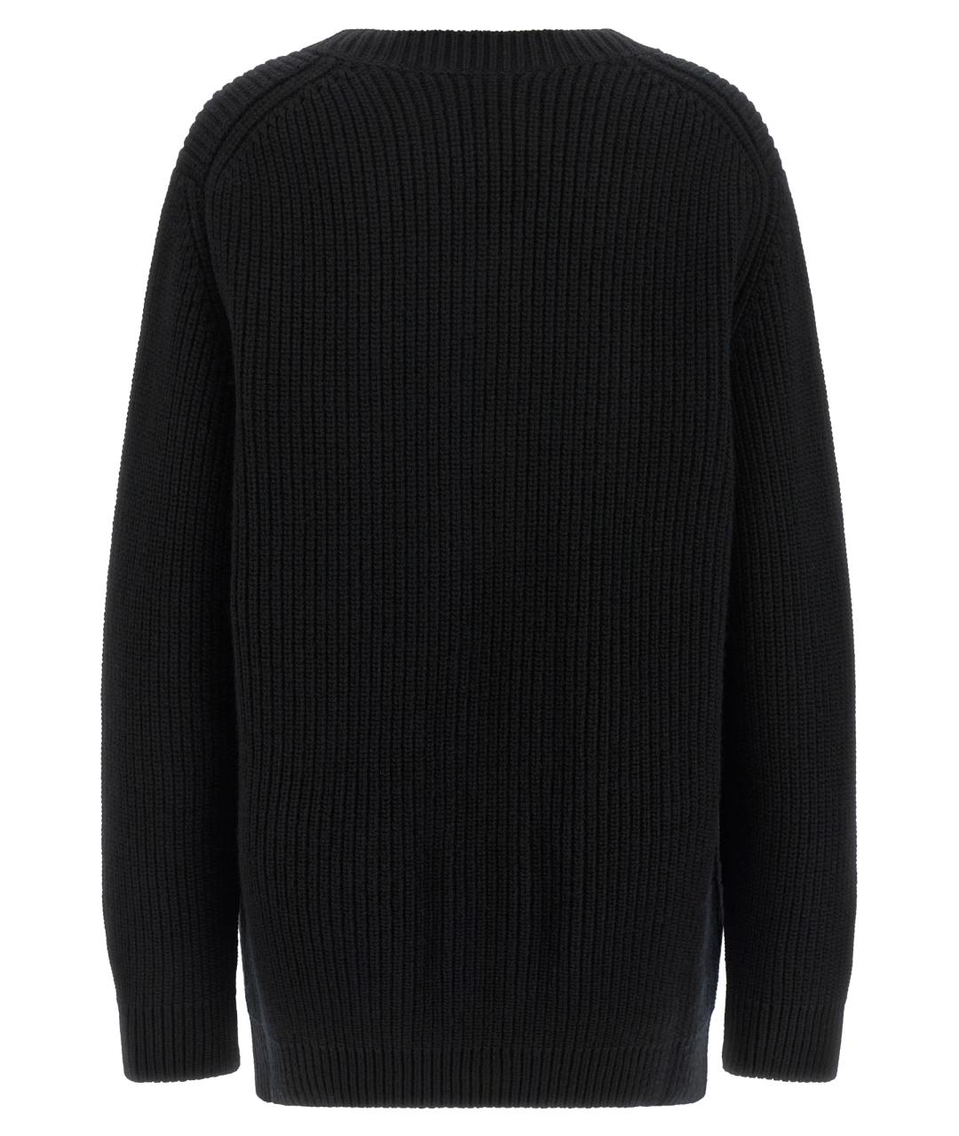 DOLCE&GABBANA Черный шерстяной кардиган, фото 2