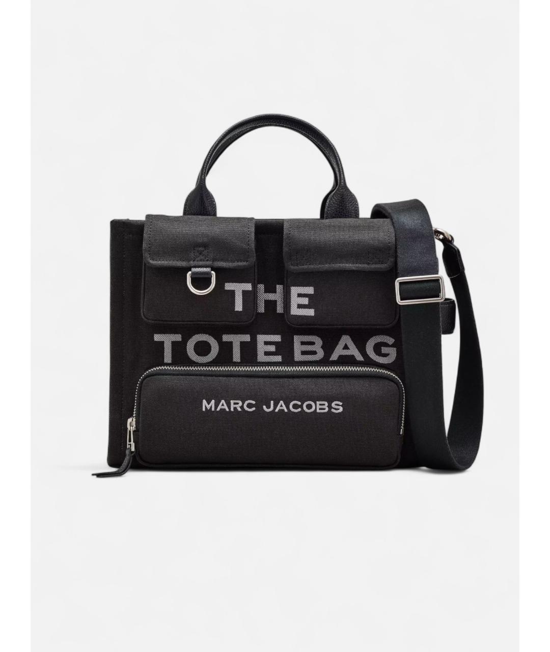 MARC JACOBS Черная хлопковая сумка тоут, фото 10